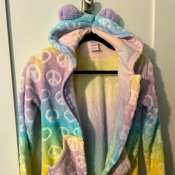 Girls Hoodie Onesie Pajamas! Size Large 10/12! NWT! - Picture 3 of 7